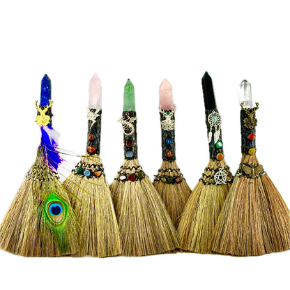 $18/PCS Crystal Magic Broom, Decoration, Collection, Festival Gift