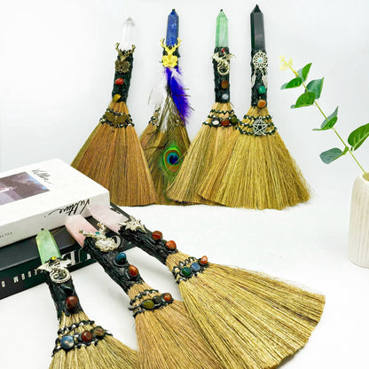 $18/PCS Crystal Magic Broom, Decoration, Collection, Festival Gift