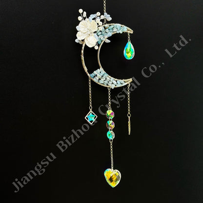 Moon pendant dreamcatcher,gifts for family and friends.