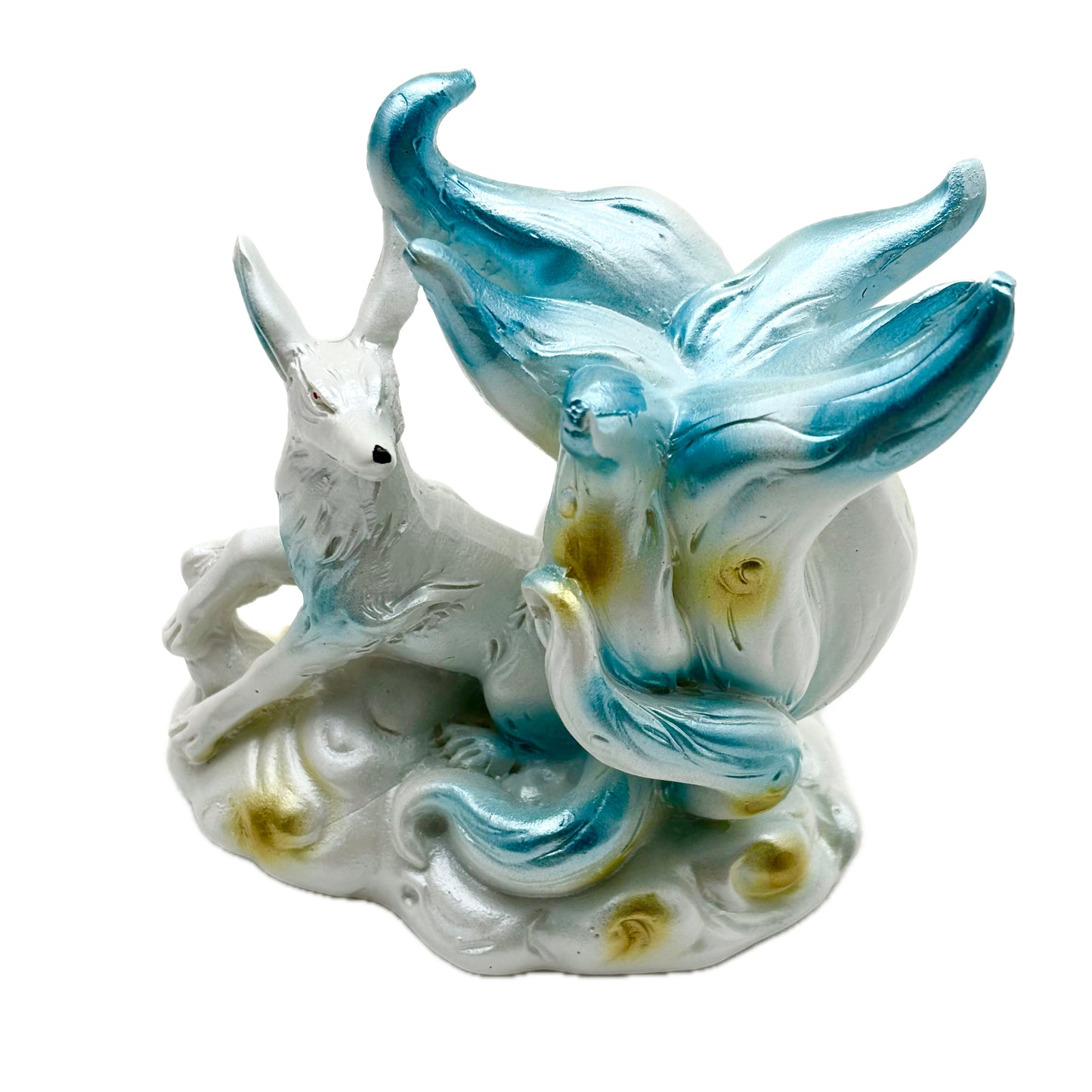 The nine-tailed fox stand and crystal ball make a perfect, mysteriously charming pair.