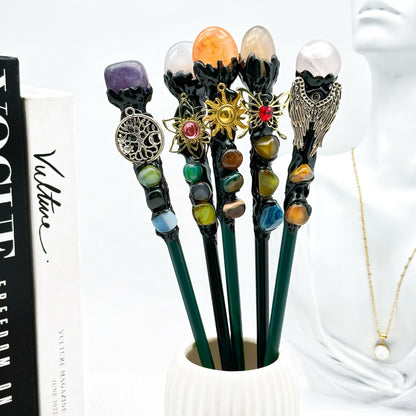 $5/pc Crystal Magic wand, holiday gift, Halloween gift