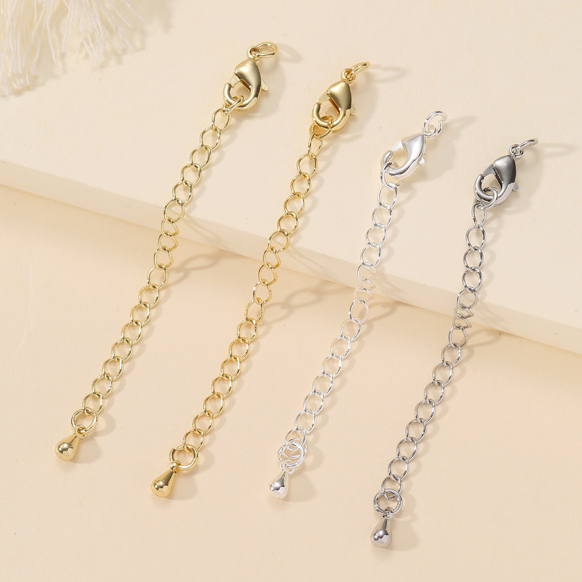 Top Level Jewelry Findings-18K Real Gold/Heavy Silver Coating/ Black Electrophoresis Plating with copper | Fade-Resistant, Superior Finish-D2