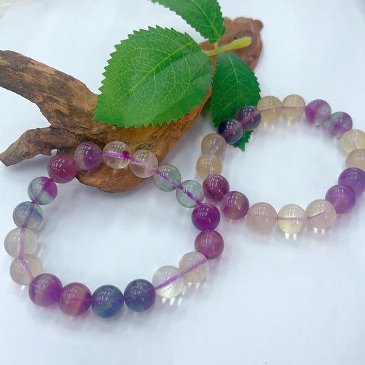 Rainbow fluorite bracelet