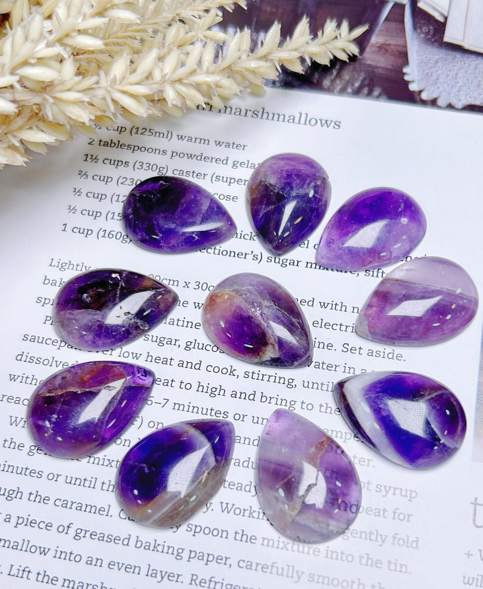 $1/PCS TearDrop Gemstone Cabochons Drop Shape Crystal Quartz For Earrings Pendant Making Supplies,Tear Drop Pocket Stone Crystal Gift