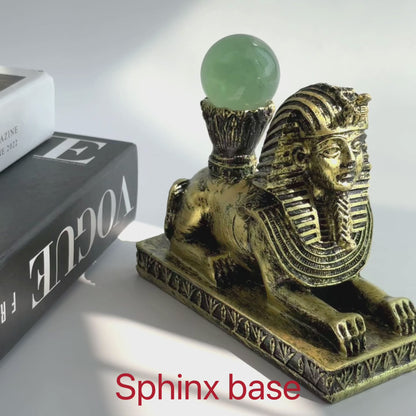 $13.5/1pcs Yellow sphinx sphere crystal base.