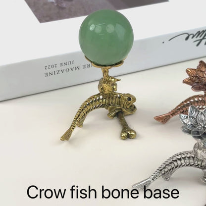 $4/1pcs Golden fish-bone crystal base, Rose gold fish-bone crystal base,Silvery fish-bone crystal base, crystal sphere base.