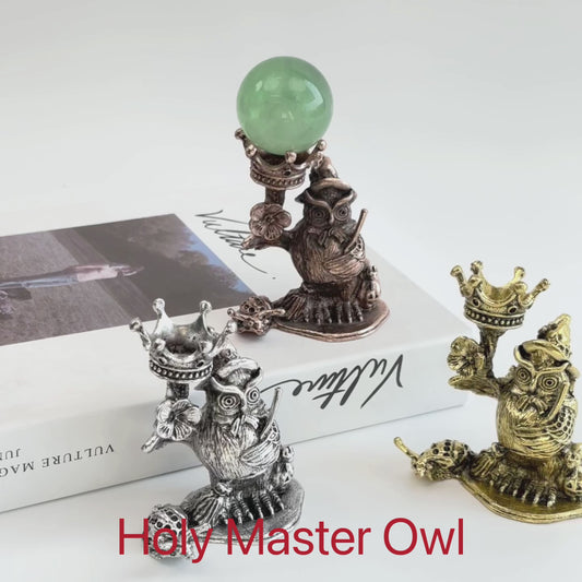 $9.9/1pcs Ghost owl crystal sphere base.