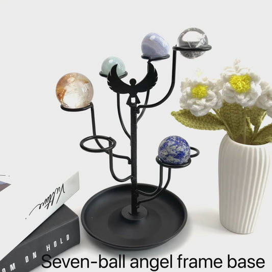 $18.7/1pcs Black seven-sphere crystal sphere base.