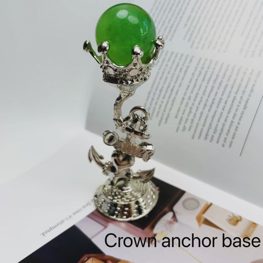 $8.3/1pcs Silvery crown-love crystal base, crystal sphere base.