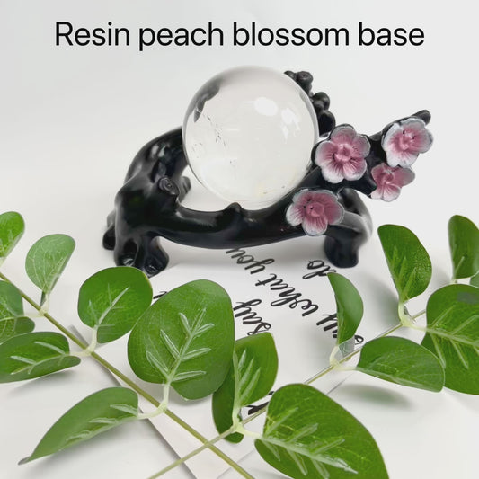 $15/1pcs Black blossom specimen crystal base.