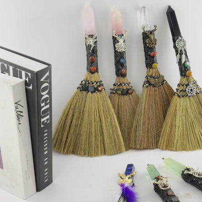 $18/PCS Crystal Magic Broom, Decoration, Collection, Festival Gift