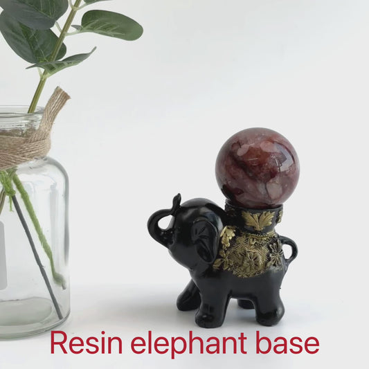 $11.6/1pcs Black elephant crystal sphere base.