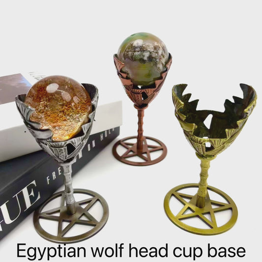 $10.7/1pcs Silver anubis crystal base, Rose gold anubis crystal base, Golden anubis crystal base,crystal sphere base.