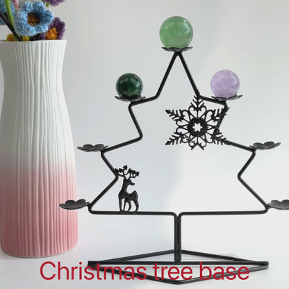 $8.5/1pcs  Black christmas tree sphere crystal sphere base.