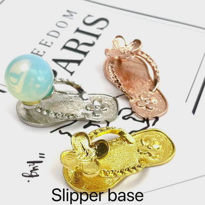 $1.5/1pcs Slipper crystal l sphere base.