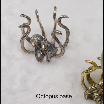 $5/1pcs Golden octopus crystal base,Silvery octopus crystal base,Rose gold octopus crystal base,crystal sphere base.