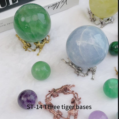 $4.5/1pcs Golden tiger crystal base,silvery tiger crystal base,rose gold tiger crystal base,crystal sphere base.