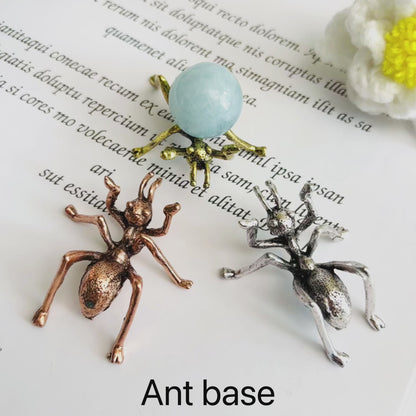 $1.4/1pcs Golden ants crystal base,Silvery ants crystal base,Rose gold ants crystal base,crystal sphere base.