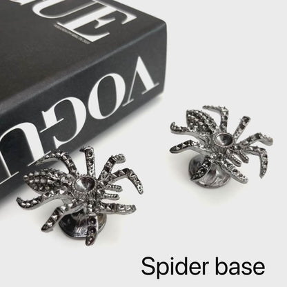 $2.3/1pcs  Silver-gray spider crystal base, crystal sphere base.