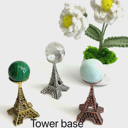 $3.3/1pcs Tower crystal sphere base.