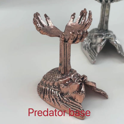 $7.9/1pcs Golden predator crystal base, Rose gold predator crystal base,Silvery predator crystal base, crystal sphere base.