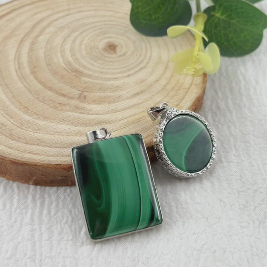 $3~$4/pcs Malachite Pendant，Treatment, purification, and protection