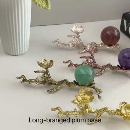 $5/1pcs Brilliant golden plum-blossom branch crystal base,Golden plum-blossom branch crystal base,Light rose gold plum-blossom branch crystal base, Rose gold plum-blossom branch crystal base,crystal sphere base.