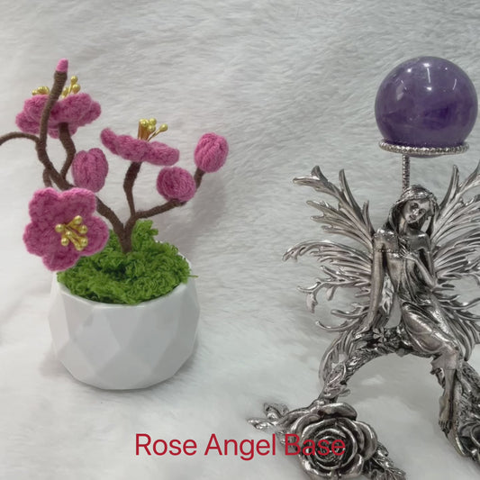 $16.3/1pcs Silvery fairy crystal base, crystal sphere base.