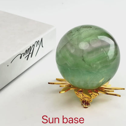 $4.5/1pcs Golden sun crystal base,crystal sphere base.