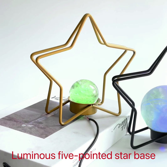 $8.1/1pcs Five star Luminous crystal base.